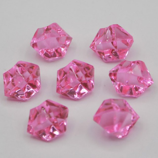 Cristal de plástico de 100 piezas, cristal acrílico de 14x11mm, Diamante Irregular, piedra para fiesta y vacaciones, decoraciones DIY