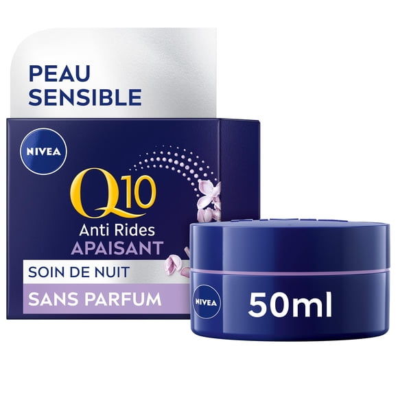 Crema hidratante NIVEA Q10 Power Sensitive de noche 50 ml
