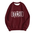 thumbnail image 4 of Arlun Womens Dance Sweatshirts Long Sleeve Crewneck Grandma Letter Print Sweatshirt Dancer Gifts Soft Comfortable Casual Graphic Dance Mom Pullover Tops XXXXL, 4 of 4