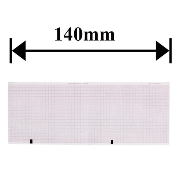 Mortara ELI 150 EKG Machine Paper - 108mm X 140mm X 200 Sheets (5 Packs)
