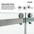 thumbnail image 5 of Cozy 60"x 76" Frameless Double Slide Shower Door 3/8" Tempered Glass, 5 of 11
