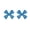 Blue, variant on harmtty 1 Pair Ear Studs Colored Bow Plated Sweet Korean Style Electroplating Stud Earrings Jewelry Gifts