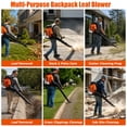 thumbnail image 4 of High Power 75.6CC Gas Backpack Leaf Blower 847CFM 2-Cycle-236 MPH Low Vibration -Cruise Control Powerful Leaf Blowers Gas for Lawn Yard Care, 4 of 10