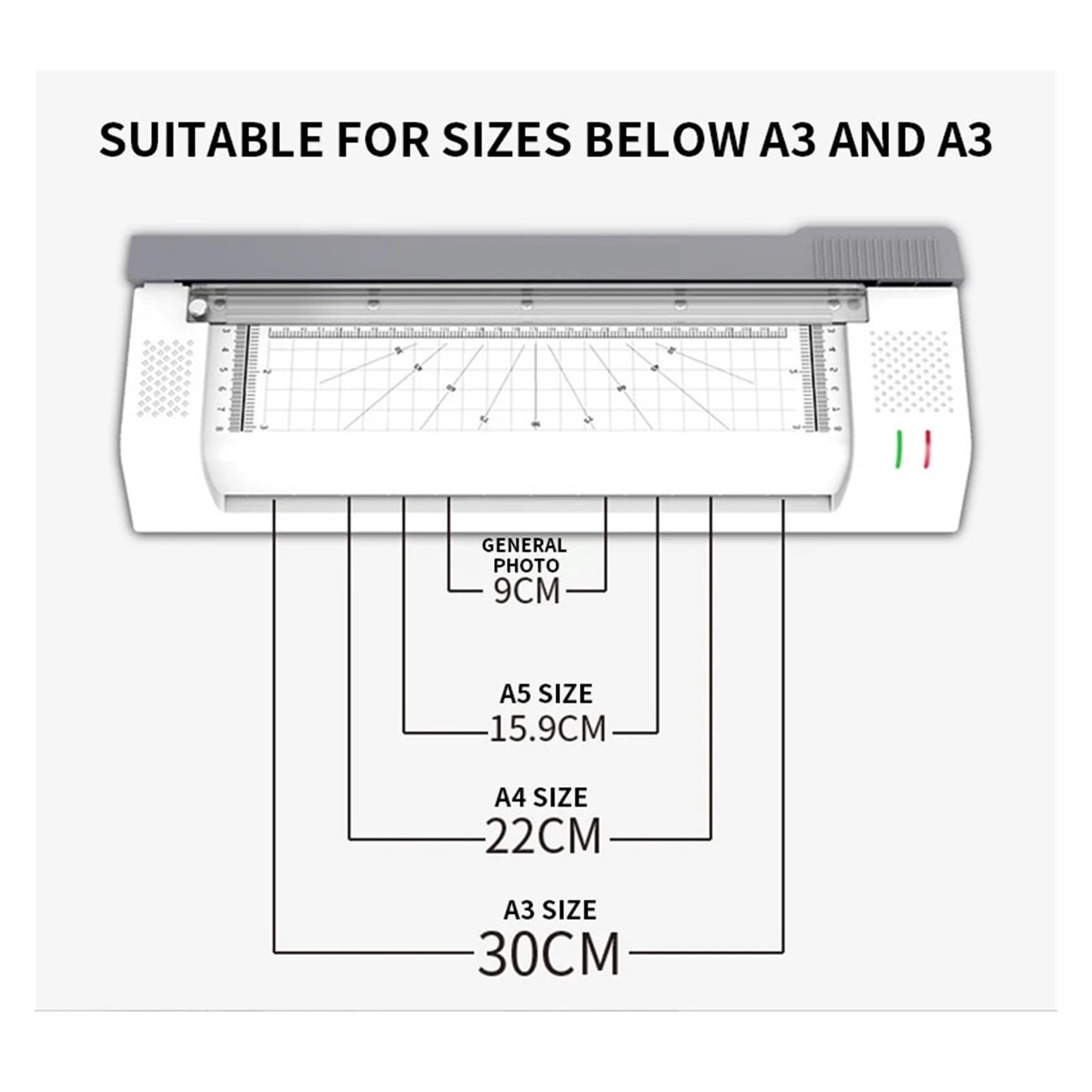 YE381C Photo Laminator Fast Warm-up Laminating Machine With Paper Knife Home/Office Fully Automatic Laminator For A3/A4