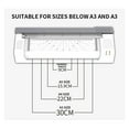 thumbnail image 4 of YE381C Photo Laminator Fast Warm-up Laminating Machine With Paper Knife Home/Office Fully Automatic Laminator For A3/A4, 4 of 5