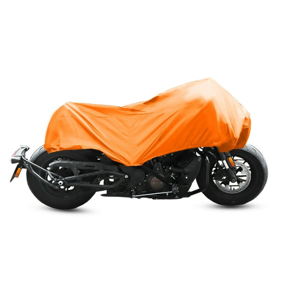 Unique Bargains M Motorcycle Cover Half Cover Waterproof Rain Protector Orange