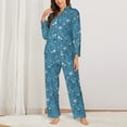 thumbnail image 2 of Sikiie Dinosaur Skull Women's Long-Sleeve Shirt and Full-Length Bottom Pajama Set (s-xxl)-Medium, 2 of 7