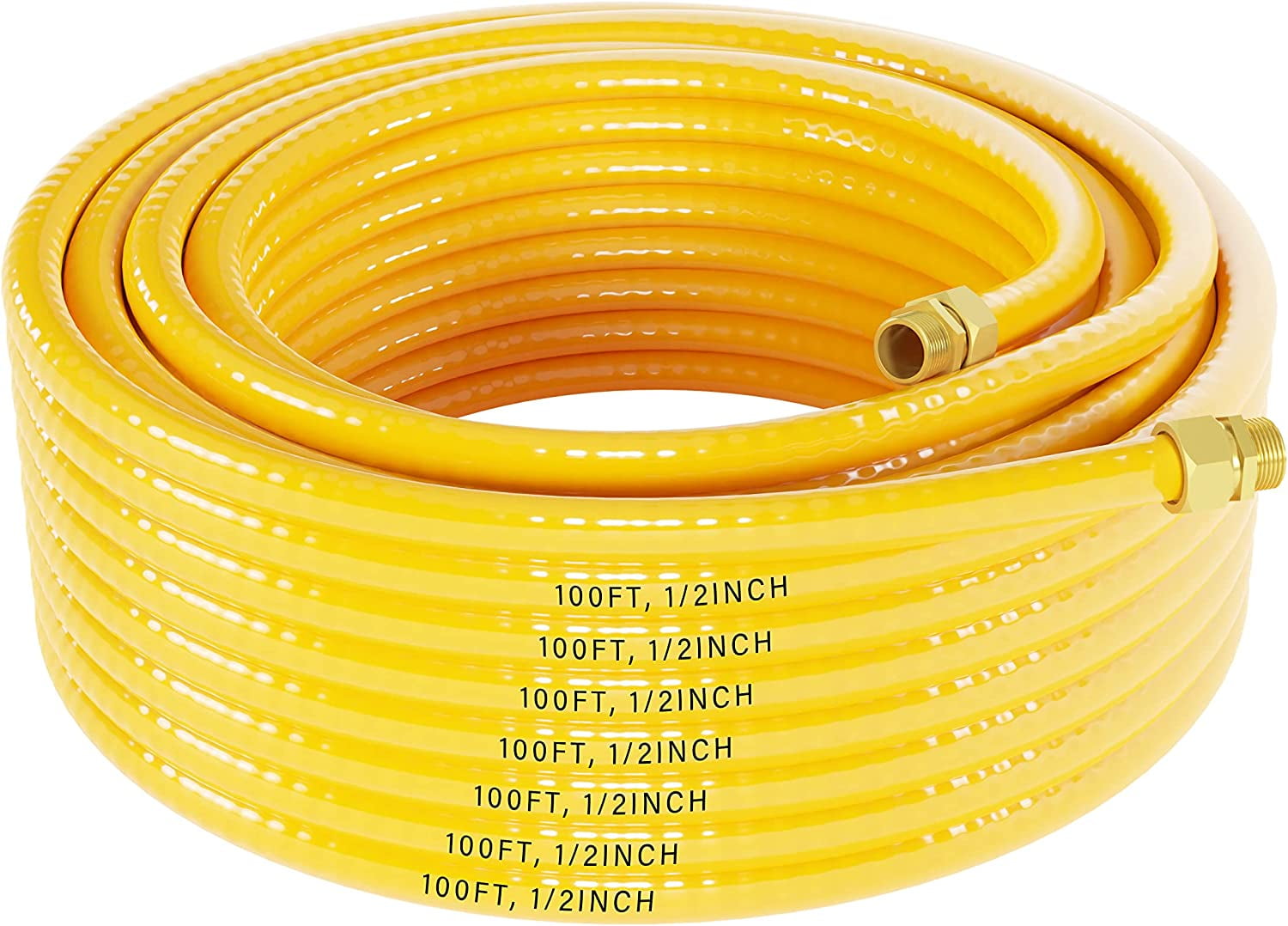 Nathurium 100FT 1 2in CSST Gas Line Flexible Gas Line 1 2inch Gas Pipe