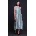 thumbnail image 4 of Bimba Robe Décontractée Teinture sur Nœuds Longue Dos Nu à Col Halter Imprimée pour Femmes - Petite, 4 of 6