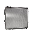 thumbnail image 2 of Denso Radiator 221-0518 OE Replacement; 1.562 Inch Inlet/Outlet Diameter; With Transmission Cooler, 2 of 4