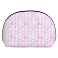 thumbnail image 7 of YFYANG 2 Piece Women's Portable Makeup Bags, Pink Floral Stripes Clutch Travel Toilet Bags Cosmetic Organizer, 7 of 7
