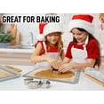 thumbnail image 6 of Zulay Kitchen Baking Mat 2 Pack Reusable Silicone Baking Sheet Nonstick - Light Gray, 6 of 6