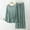 Green, variant on Women 2 Piece Modal Pajamas Sets Summer Long Sleeve Top and Drawstring Pants Soft Solid Color Sleepwear Suit Gray