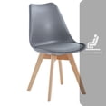 thumbnail image 4 of Set de 4 Sillas FRATELLO MUEBLES Esquivel Acolchonadas Tipo Eames Gris Oxford, 4 of 8