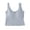 Light Blue, variant on Xijirk Women Ribbed Crop Tank Top Built In Padded Notch V Neck Wide Strap Seamless Slim Fit Camisole for Casual Daily Street Wear,White,One Size