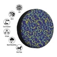 thumbnail image 4 of Logiee Uncaria Flower Print Spare Tire Cover, Universal Wheel Protectors,Waterproof Dust-Proof UV Sun Wheel Tire Cover,Fit for SUV, RV, Travel Trailer, Truck-16 inch, 4 of 6