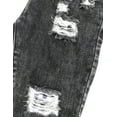 thumbnail image 5 of KIDSCOOL SPACE Toddler Little Kid Ripped Holes Elastic Waist Plaid Lining Jeans, 5 of 5