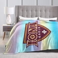 thumbnail image 4 of Iona College Fleece Blanket, Very Soft Microfiber Flannel Blanket for Couch Warm and Cozy for All Seasons, 4 of 6