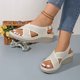 thumbnail image 1 of WILLBEST Sandalias De Plástico Para Mujer, Cómodas Sandalias Casuales Para Caminar En La Playa, Con Tacón De Cuña Y Punta Abierta, Calzado De Moda De Verano Con Diseño De Masaje, 1 of 8
