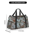 thumbnail image 3 of Fotbe Mallard Ducks Swimming Bolsa de Viaje con Estampado, Bolsa de Fin de Semana para Mujer con Compartimento para Zapatos, Bolsa de Gimnasio con Bolsillo Húmedo, 3 of 7