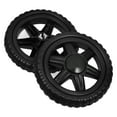 thumbnail image 3 of 2 Pcs Roues en Caoutchouc Robustes pour Chariot de Courses et Chariot Utilitaire de Remplacement, Accessoires de Chariot Roulant avec Roulettes, 3 of 9