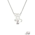 thumbnail image 2 of Delight Jewelry Silvertone 3-D Fire Engine - Silvertone Dream Big Pendant Necklace, 25", 2 of 4
