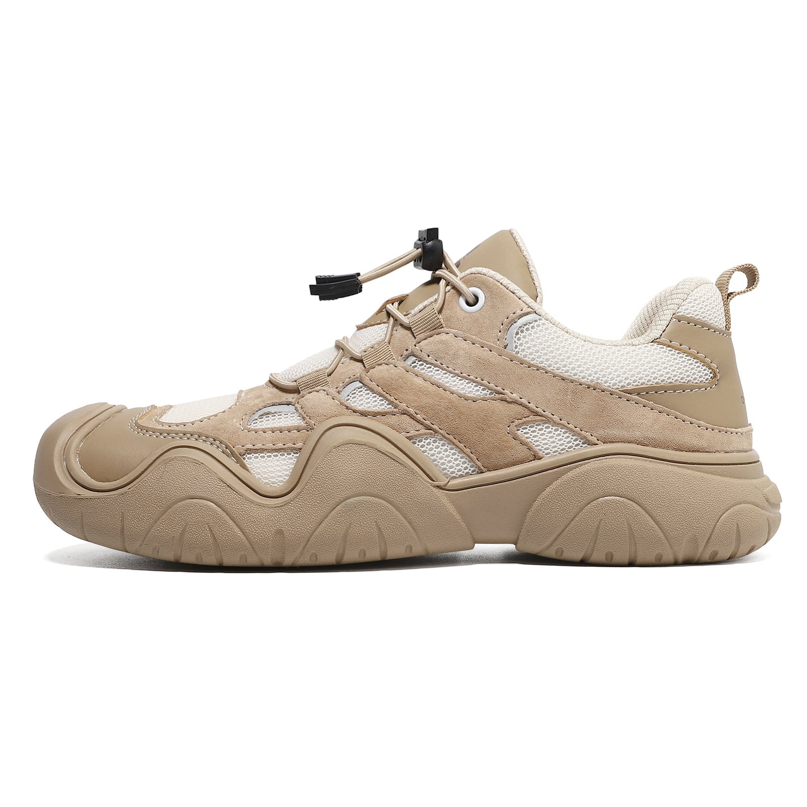 ZELAND Men's & Women's Big Size Genuine Leather Casual Outdoor Hiking Shoes - Breathable, Anti-Slip, Low Top Athletic Sneakers for All Seasons