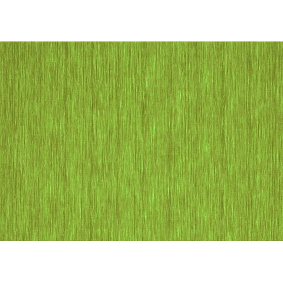 Ahgly Company Indoor Rectangle Abstract Green Contemporary Area Rugs, 3' x 5'