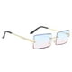 thumbnail image 2 of Sonducket Gafas de sol de moda sin montura Gafas de sol rectangulares Gafas de moda de verano UV400 Lentes nueve, 2 of 8