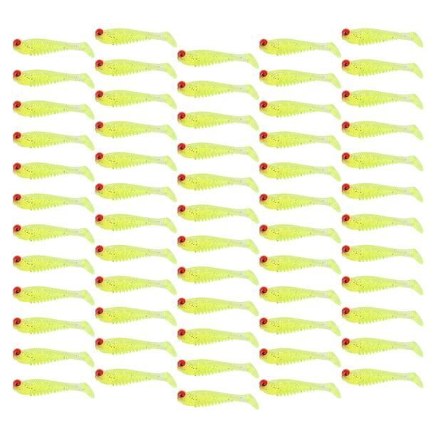 Señuelos artificiales, 50 unidades/bolsa, señuelos de pesca artificiales, señuelos de pesca, cebos en forma de pez, funcionalidad versátil