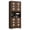 Brownish Red, variant on Volkmi 72" Tall Pantry Cabinet, Kitchen Hutch Storage Cabinet with Countertop for Microwave, Freestanding Wooden Cupboard with Carved Door & Crystal Handle, for Dining Room, Living Room,Antique White