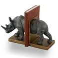 thumbnail image 2 of SPI Home Cast Aluminum Rhinoceros Bookends Rhino 7.5 Inches High Animal D√©cor, 2 of 3