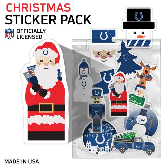 Indianapolis Colts Holiday Sticker Set