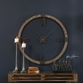thumbnail image 6 of Uttermost 06454 Marcelo 40" Round Modern Farmhouse Analog Fir Framed Wall Clock - Grey, 6 of 7