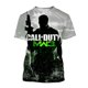 thumbnail image 1 of Juegos de disparos populares, moda de verano, patrones de diseño creativo, impresión 3D, camiseta personalizada estimulante a la moda, 1 of 5