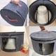 thumbnail image 4 of Caja de Almacenamiento para Sombreros, 2 Piezas Organizador de Gorras, Porta Gorras, Porta Sombrero Diseño plegable con Ventana Transparente, 4 of 4