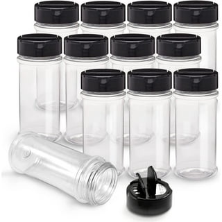  Decony 6 Pcs Plastic Spice Jars with Shaker Lids- MADE