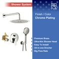 thumbnail image 5 of Rainlex One-Handle 1-Spray Polished Chrome Shower Faucet, 5 of 9