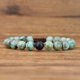 thumbnail image 5 of Pulsera de pareja de piedra de relación de larga distancia ajustable (verde), pulsera tejida de piedra esmerilada, 5 of 5