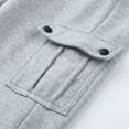 thumbnail image 5 of LEEy-world Men'S Pants Mens Drawstring Running Joggers Elastic Waist Sweats Pants Cuffed Bottom Workout Sweatpants with Pockets Grey,M, 5 of 5
