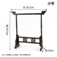 thumbnail image 1 of Xiao Hua Soporte para pinceles Sumi de caligrafía tallada en madera, estante de palisandro para caligrafía, 12 pines, soporte para pinceles chinos, C, 1 of 4