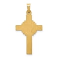 thumbnail image 3 of Auriga Fine Jewelry 14K Yellow Gold INRI Hollow Crucifix Cross Pendant for Women (L - 33mm, W - 17mm), 3 of 6