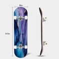 thumbnail image 3 of Skateboards for Beginners Currents translucent hues snaking swirls foamy sprays color shape 31"x8" Maple Double Kick Concave Boards Complete Skateboards Outdoor for Adults family friends Gifts, 3 of 5