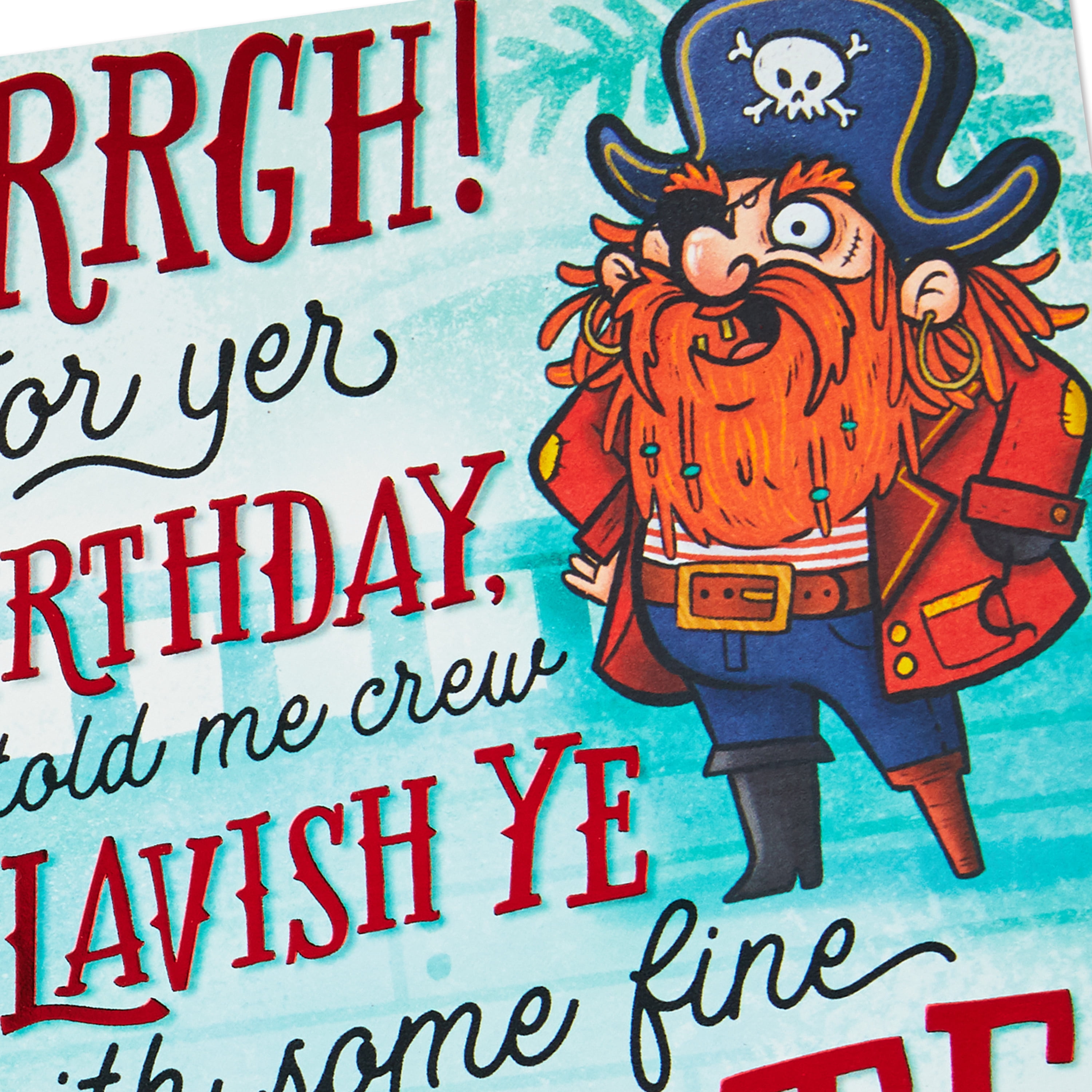 Hallmark Funny Birthday Greeting Card (Pirate Booty)