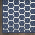 thumbnail image 5 of Nourison Reversible Indoor Outdoor Geometric Navy 5' x 7'Area Rug (5x7), 5 of 10
