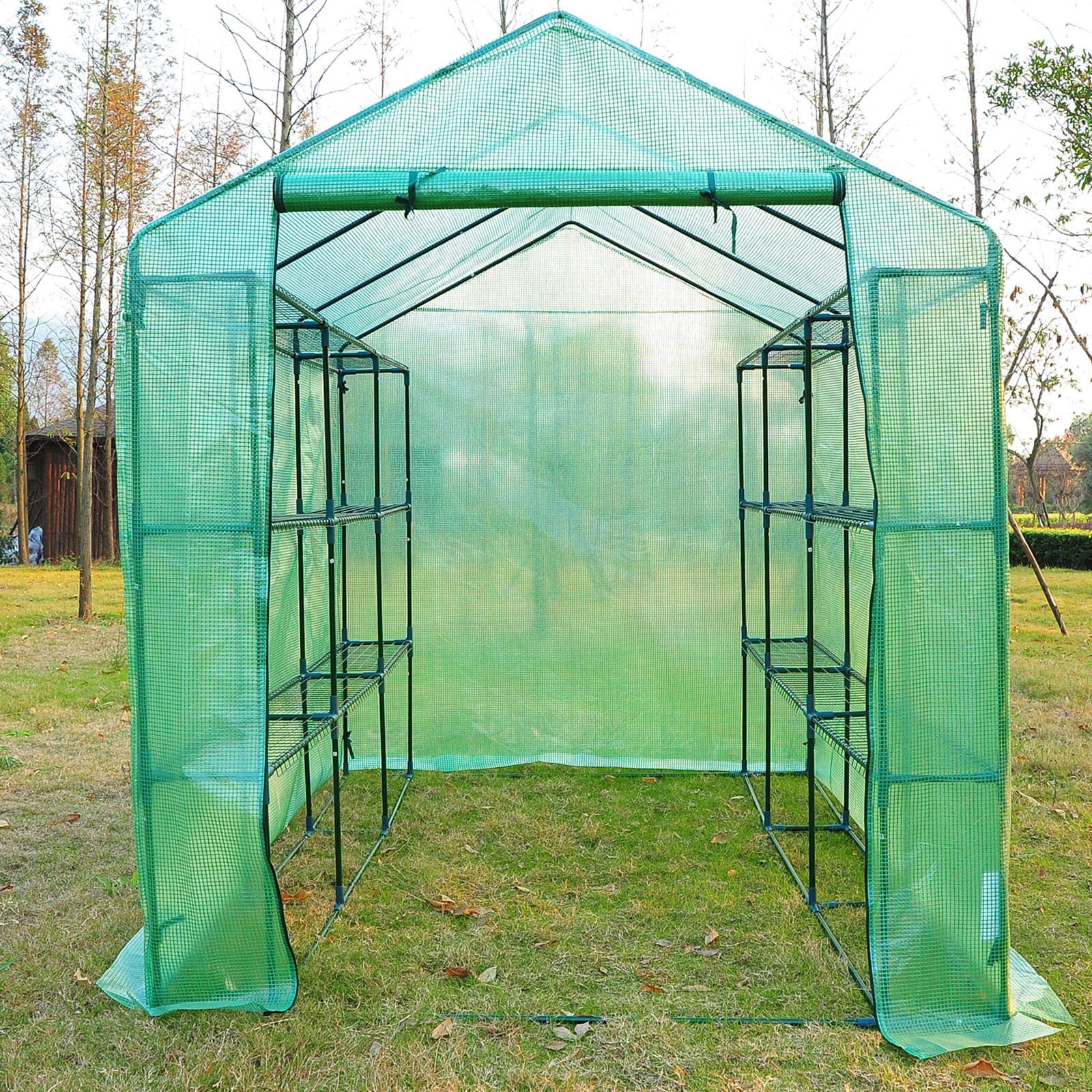 Outsunny 8L x 6W x 7H ft. Portable 6 Shelf Greenhouse by Aosom LLC
