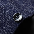 thumbnail image 2 of Previn Men's Blazer Fitted Suit Jacket Long Sleeve Casual Blazer Jacket Fashion Office Thermal Button Pocket Navy Medium, 2 of 5