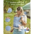 thumbnail image 4 of Portabebés ergonómico GROWNSY para recién nacidos y niños pequeños, azul Oxford, 4 of 7