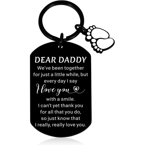 New Dad Gifts First Time, Daddy to Be Gifts for 1st Time Dads, Gender Reveal Ideas, Soon to Be Dads Gift, Christmas First Fathers Day Giift for New Dad, Father to Be Keychain for Men, Baby Daddy Gift