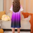 thumbnail image 3 of RXIRUCGD 2025 Vêtements d'Été pour Enfants 3-12 Ans Mode Imprimée Pyjama Rêveur Mi-Mollet Chemise de Nuit, 3 of 5